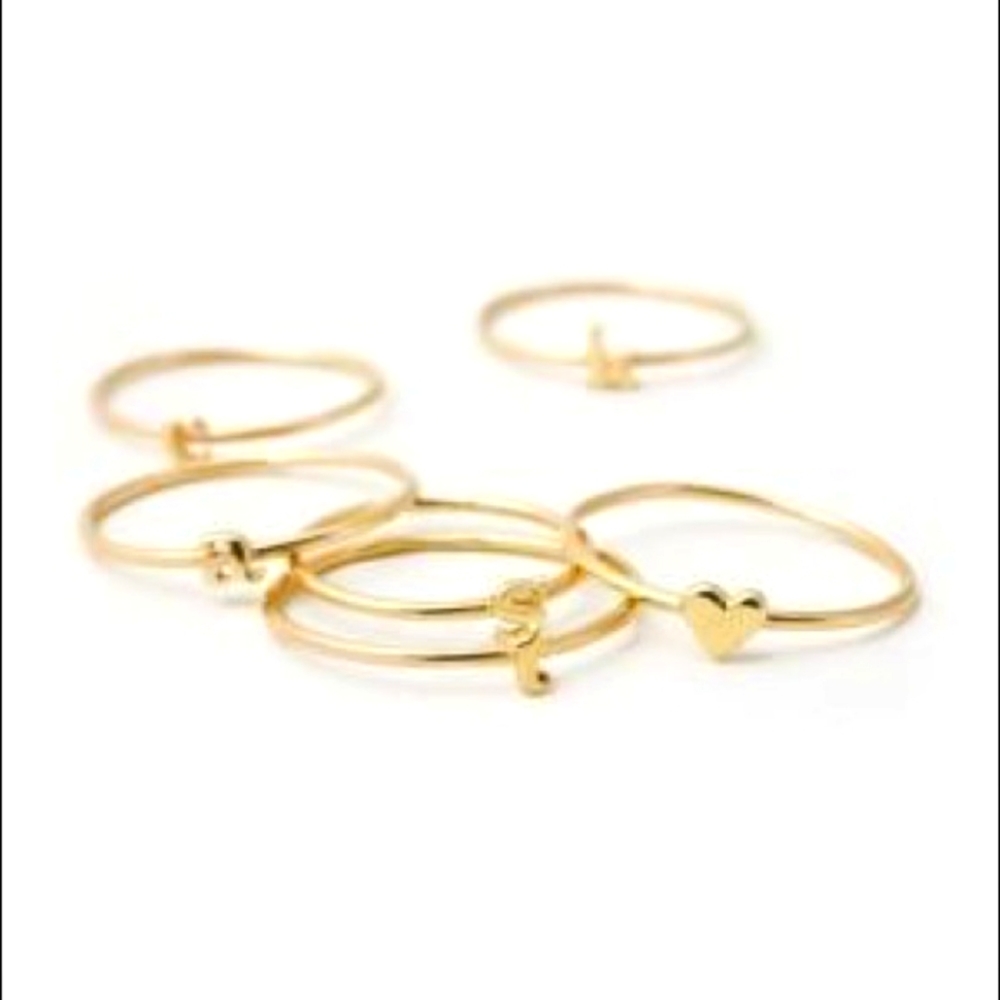 ISO Catbird 'F' Ring, Ampersand Ring, and Heart Ring